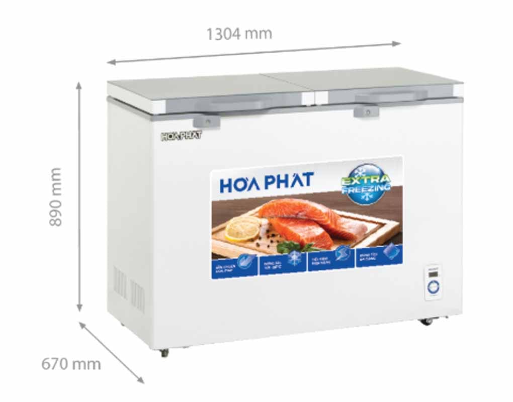 Tủ đông cánh kính Hòa Phát 352 Lít HPF AD6352.T1